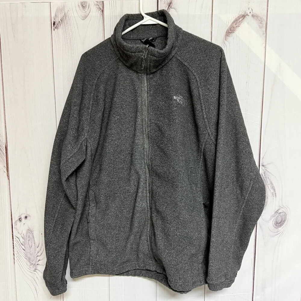 The North Face‎ Men's Full Zip Fleece Jacket XL Gray Fall 2008 EUC